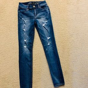 American Eagle Hi-rise jegging dark wash